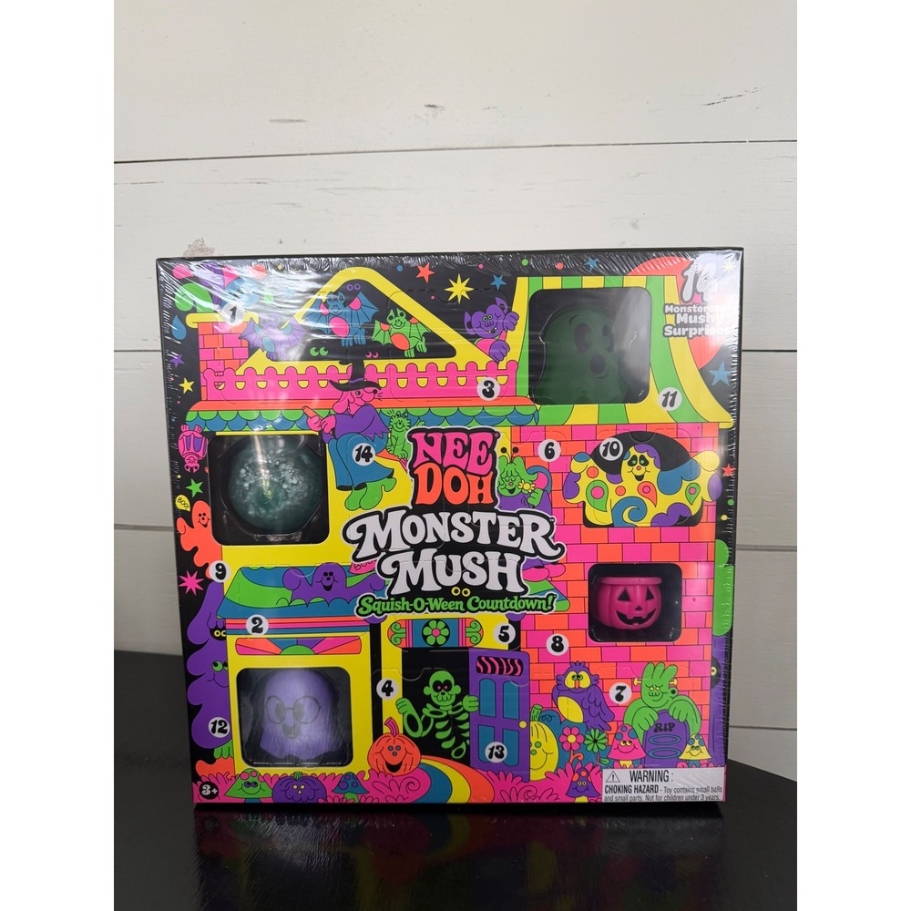 NeeDoh Monster Mush Squish-O-Ween Halloween Countdown 14 Surprises Schylling NEW